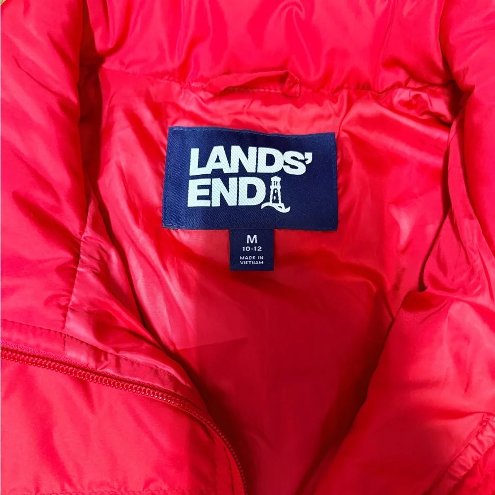 Lands' End Vibrant Red Jacket